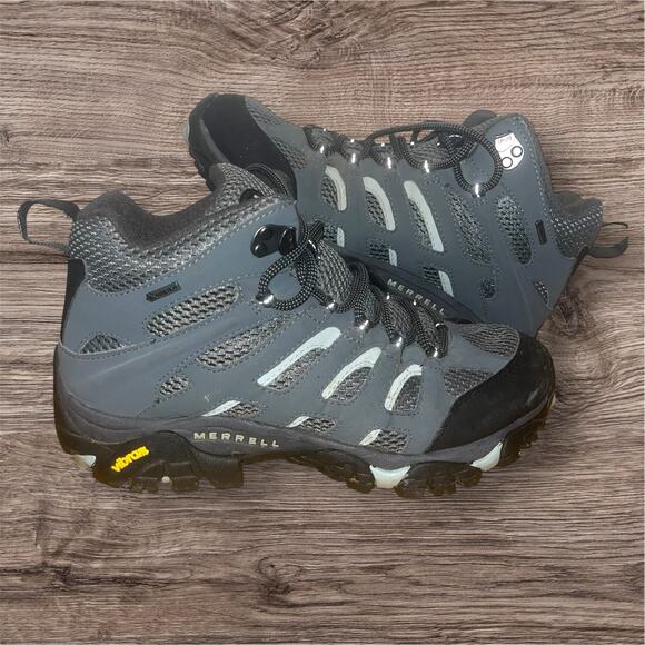 Merrell Herren Moab Mid Trekking-& Wanderstiefel Hiking Boots Mens 8 Women 9.5 - Picture 1 of 6